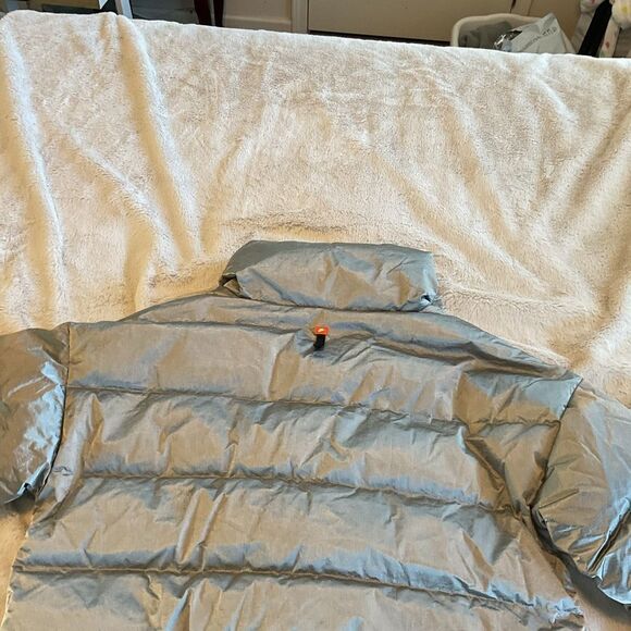 Nike Women's Therma-Fit Synthetic Fill Gray Shine Puffer Jacket Size M - Picture 6 of 6